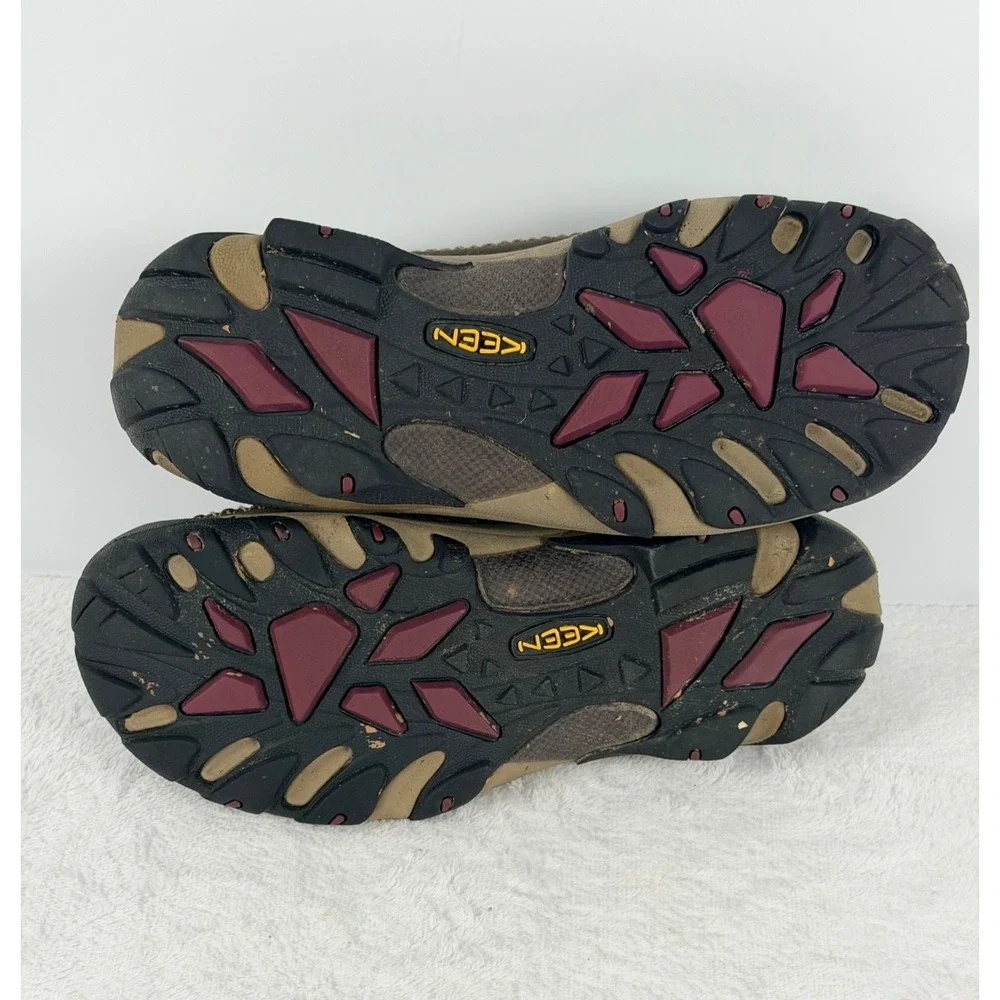 KEEN Hoodoo Leather Slip On Clog Shoes Brown Fleece Lined Men's Size 11